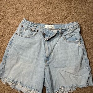 Abercrombie & Fitch Light Blue Denim Shorts